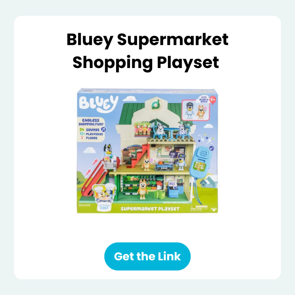 Bluey Supermarket Shopping Playset