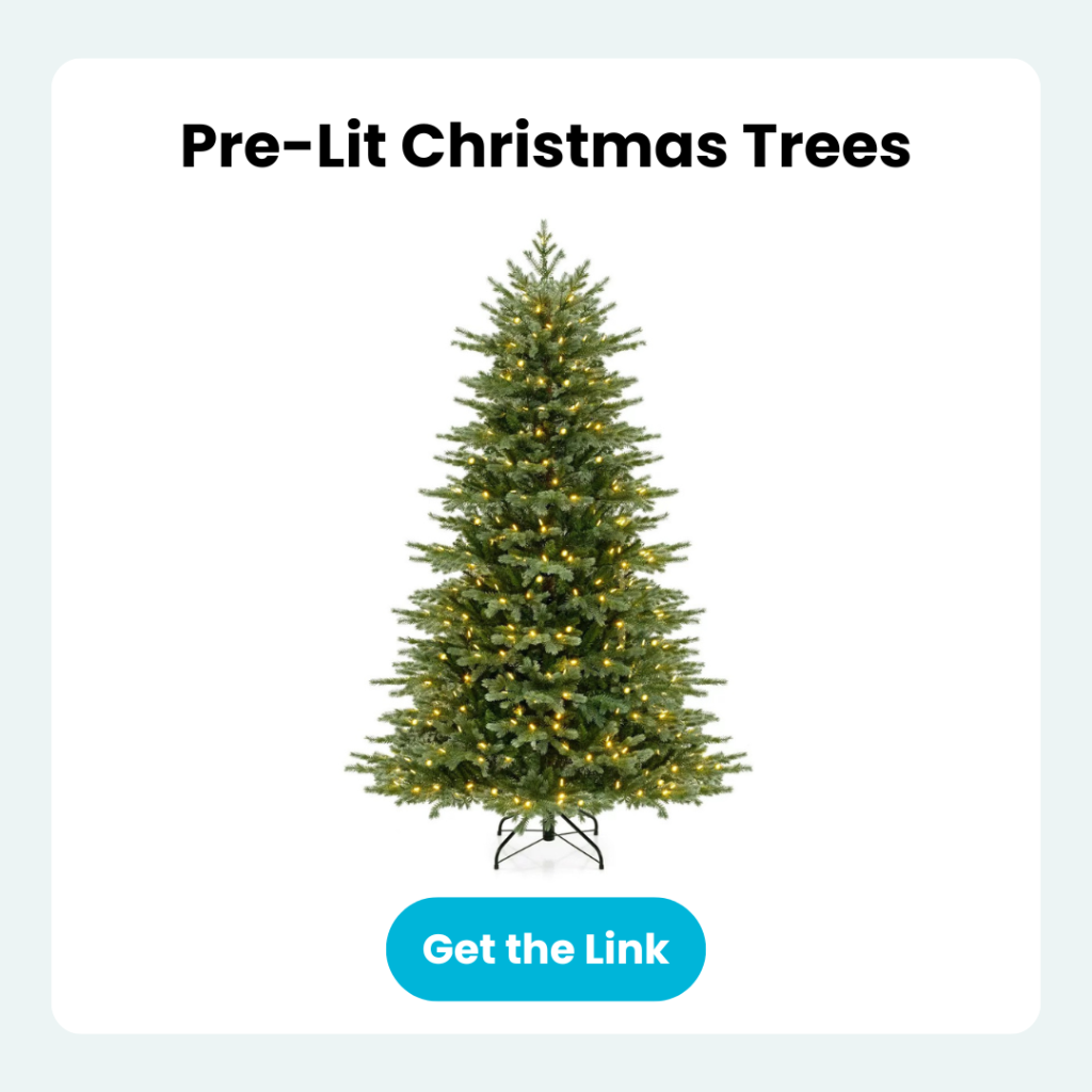 pre-lit Christmas trees Target