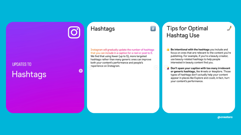 Instagram Hashtag Update