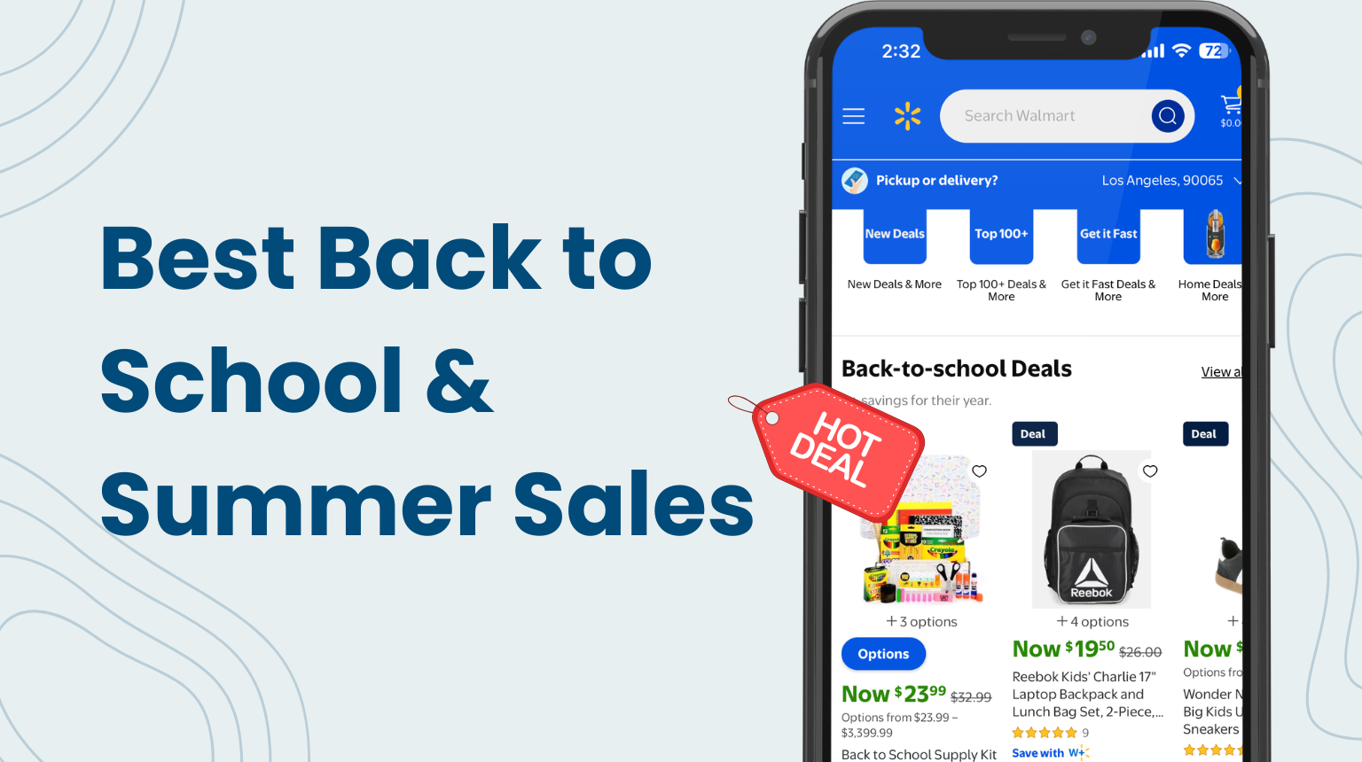 summer and back to school sales